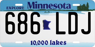 MN license plate 686LDJ