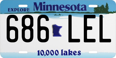 MN license plate 686LEL