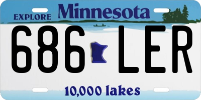 MN license plate 686LER