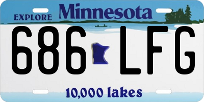 MN license plate 686LFG