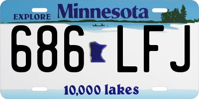 MN license plate 686LFJ