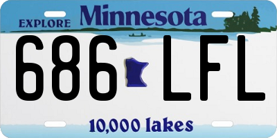 MN license plate 686LFL
