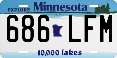 MN license plate 686LFM