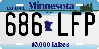 MN license plate 686LFP