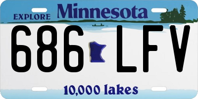 MN license plate 686LFV
