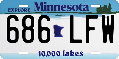 MN license plate 686LFW