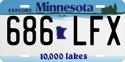 MN license plate 686LFX