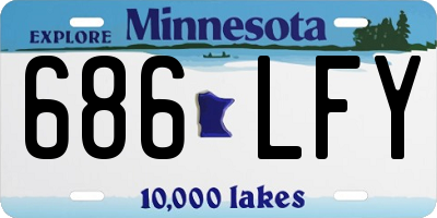 MN license plate 686LFY