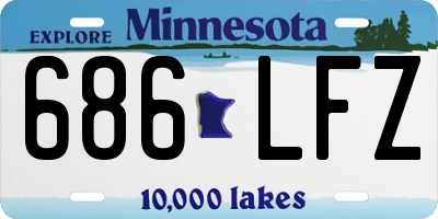 MN license plate 686LFZ