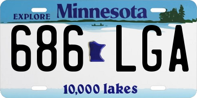 MN license plate 686LGA