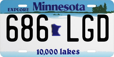 MN license plate 686LGD