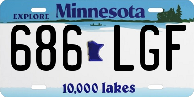 MN license plate 686LGF