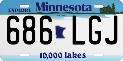 MN license plate 686LGJ
