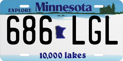 MN license plate 686LGL