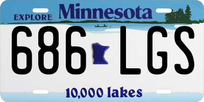 MN license plate 686LGS