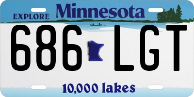 MN license plate 686LGT