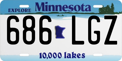 MN license plate 686LGZ
