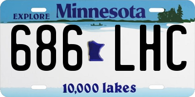 MN license plate 686LHC