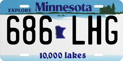MN license plate 686LHG