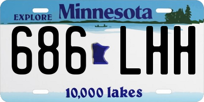 MN license plate 686LHH