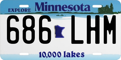 MN license plate 686LHM