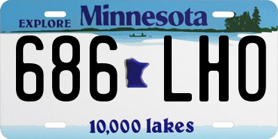 MN license plate 686LHO