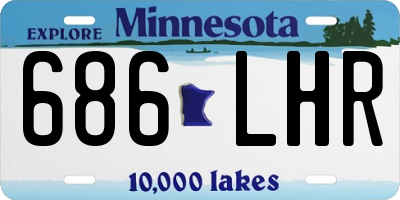 MN license plate 686LHR