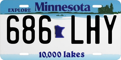 MN license plate 686LHY