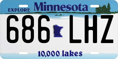MN license plate 686LHZ