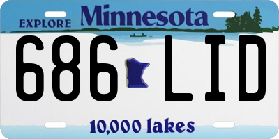 MN license plate 686LID