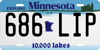 MN license plate 686LIP