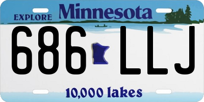 MN license plate 686LLJ