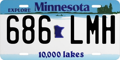 MN license plate 686LMH