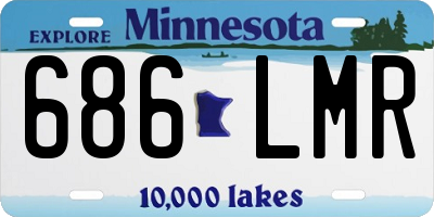 MN license plate 686LMR
