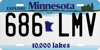 MN license plate 686LMV