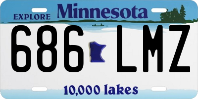 MN license plate 686LMZ