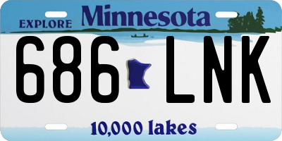 MN license plate 686LNK