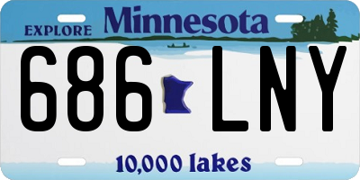 MN license plate 686LNY