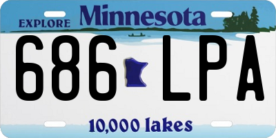MN license plate 686LPA