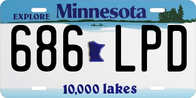 MN license plate 686LPD