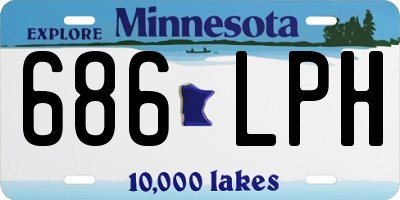 MN license plate 686LPH