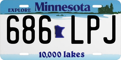 MN license plate 686LPJ