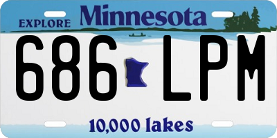 MN license plate 686LPM