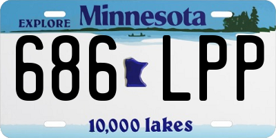 MN license plate 686LPP