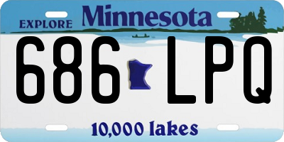 MN license plate 686LPQ