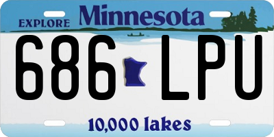 MN license plate 686LPU