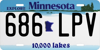 MN license plate 686LPV