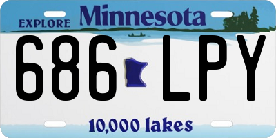 MN license plate 686LPY