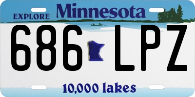 MN license plate 686LPZ