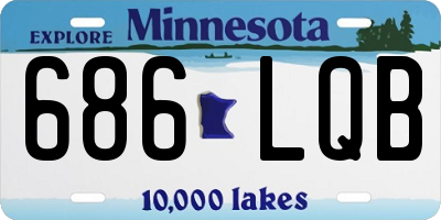 MN license plate 686LQB